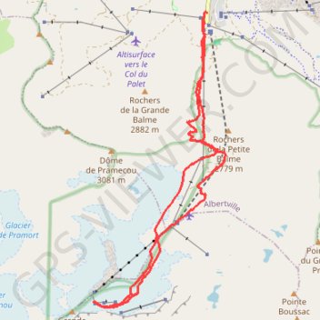 Grande Motte GPS track, route, trail