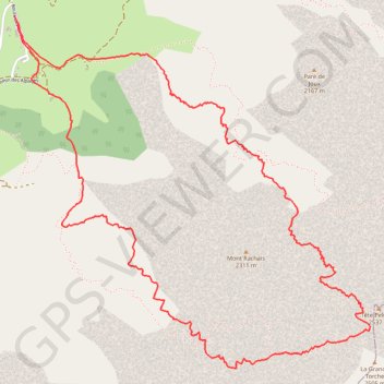 Rando Bala Cha-Tête Pelouse retour Grand Crêt GPS track, route, trail