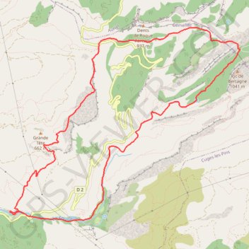 Saint Pons Col de Bertagne Glacière GPS track, route, trail