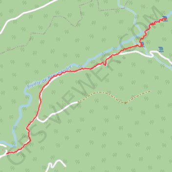 Cascades de Beaugendre GPS track, route, trail