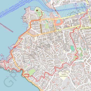Marseille GPS track, route, trail