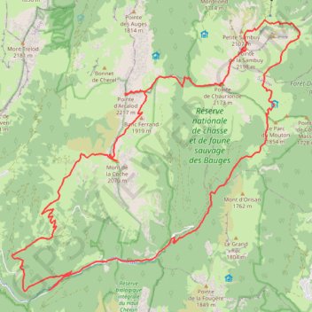 Tour des sommets Bauju - J1 GPS track, route, trail