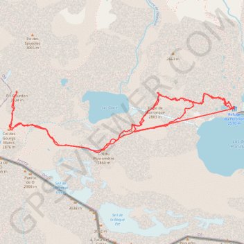 Tusse de Montarqué et Pic Gourdon (Topopyrénées Mariano) GPS track, route, trail