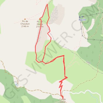 Pic de Gleize GPS track, route, trail