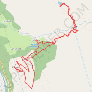 Le Monal et le Lac du Clou - Sainte-Foy-Tarentaise GPS track, route, trail