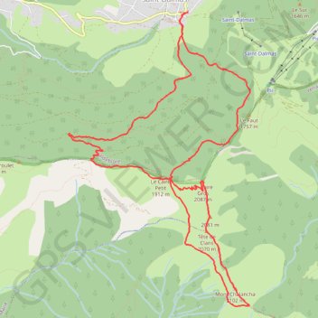 Le Caire Gros & le Mont Chalancha GPS track, route, trail