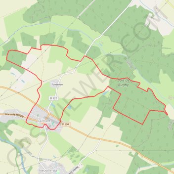 La boucle de la Forestière - Laimont GPS track, route, trail