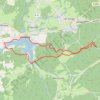 Randonnée lac de Bouzey GPS track, route, trail