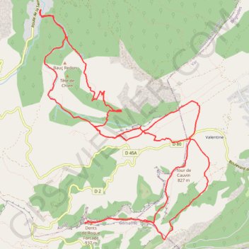 Auriol Encaneaux GPS track, route, trail