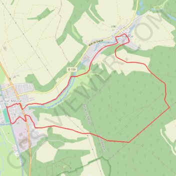 Entre Eau et Loups - Sommedieue GPS track, route, trail
