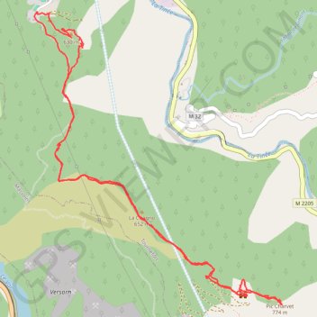 Pic Charvet GPS track, route, trail