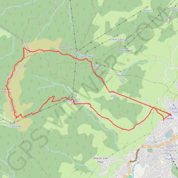 Balade au dessus de Megève GPS track, route, trail