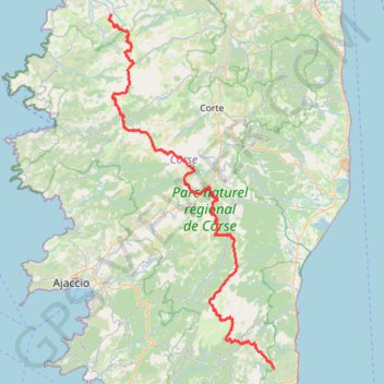 Gr20 GPS track, route, trail
