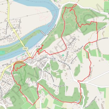 Promenade à Châteauneuf-sur-Isère GPS track, route, trail