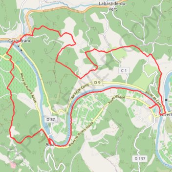 De Luzech à Castelfranc GPS track, route, trail