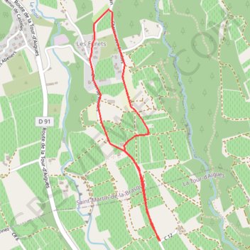 Balade du côté des Furets à Saint-Martin-de-la-Brasque GPS track, route, trail
