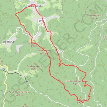 Circuit des Crètes - Walscheid GPS track, route, trail