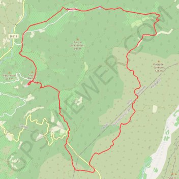 Vingrau tuchan 001 GPS track, route, trail