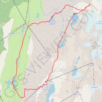 Tour du Dôme des Petites Rousses (Grandes Rousses) GPS track, route, trail