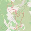 Arboras - Font du Griffe - Mont Saint Baudille - Grotte des ... GPS track, route, trail