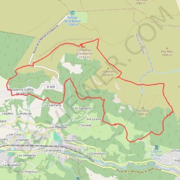 De Murat-le-Quaire au Puy Gros GPS track, route, trail