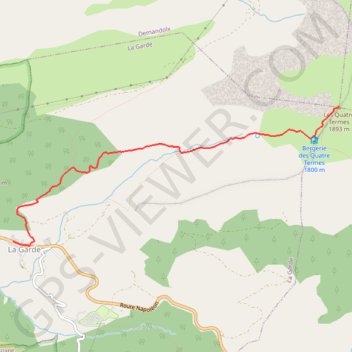 Teillon - La Garde GPS track, route, trail