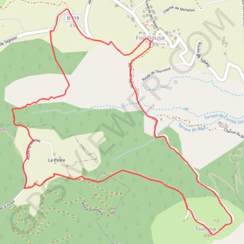 Près de Fouillouse GPS track, route, trail
