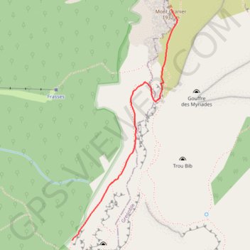Mont Granier GPS track, route, trail