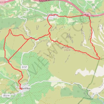 Montlaur GPS track, route, trail