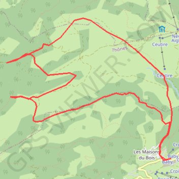 Plateau de Beauregard (de la Croix Fry) GPS track, route, trail