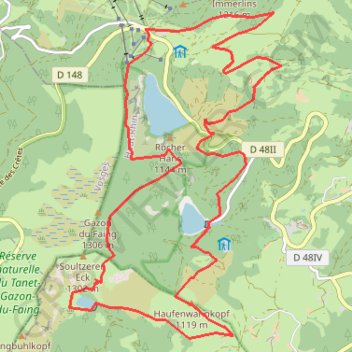 Boucle Col du Calvaire GPS track, route, trail
