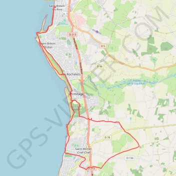 Audax de Saint brevin GPS track, route, trail