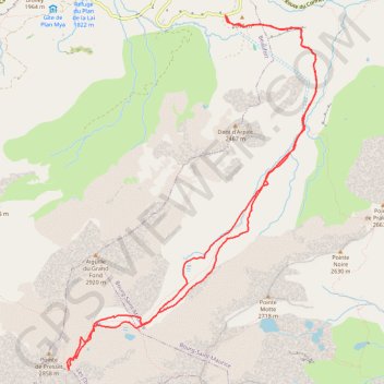 Col du Grand Fond GPS track, route, trail