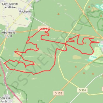 Bellifontaine (Fontainebleau) GPS track, route, trail