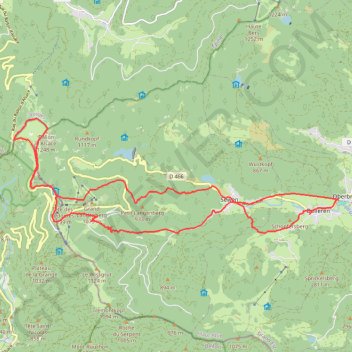 Ballon d'Alsace depuis Oberbruck GPS track, route, trail