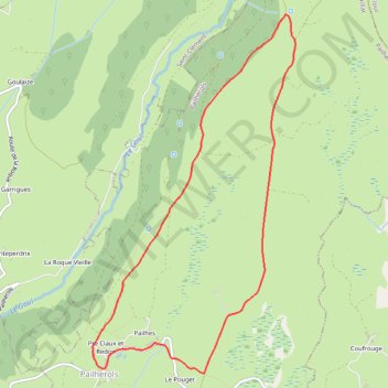 Les Montagnes - Pailherols GPS track, route, trail