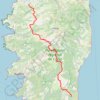 GR20 Corse - nouveau tracé et variantes GPS track, route, trail