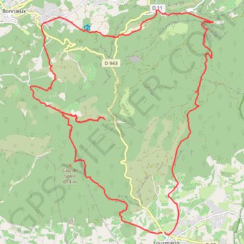 RANDO-Lourmarin-Buoux GPS track, route, trail
