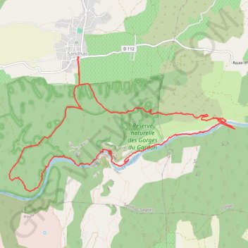 Le gardon GPS track, route, trail