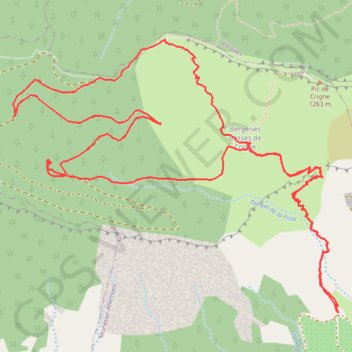 Boucle sur Crigne GPS track, route, trail