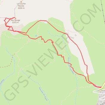 Roc rouge GPS track, route, trail
