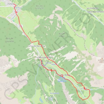 Le Mélezet GPS track, route, trail