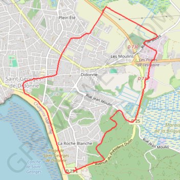 Saint Georges de Didonne GPS track, route, trail