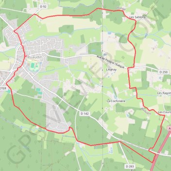 Circuit des Bondes - Ruaudin GPS track, route, trail