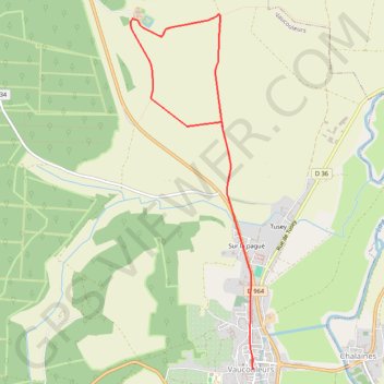 Au départ de Vaucouleurs - Gombervaux GPS track, route, trail