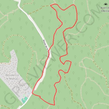 Mattas - randonnee 4 km GPS track, route, trail