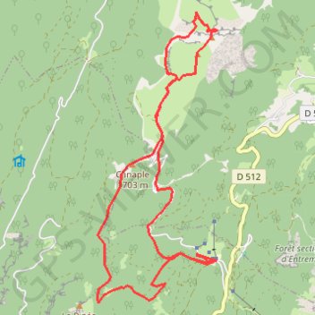Le Charmant Som (avec variante) GPS track, route, trail