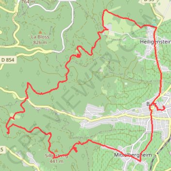 Les Trois Châteaux de Barr GPS track, route, trail