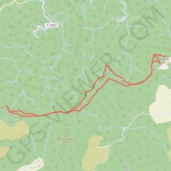 Balade en forêt au dessus de Saint-Colombe GPS track, route, trail
