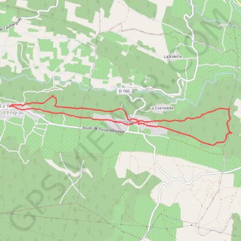 La Bastide Pougnadoresse GPS track, route, trail